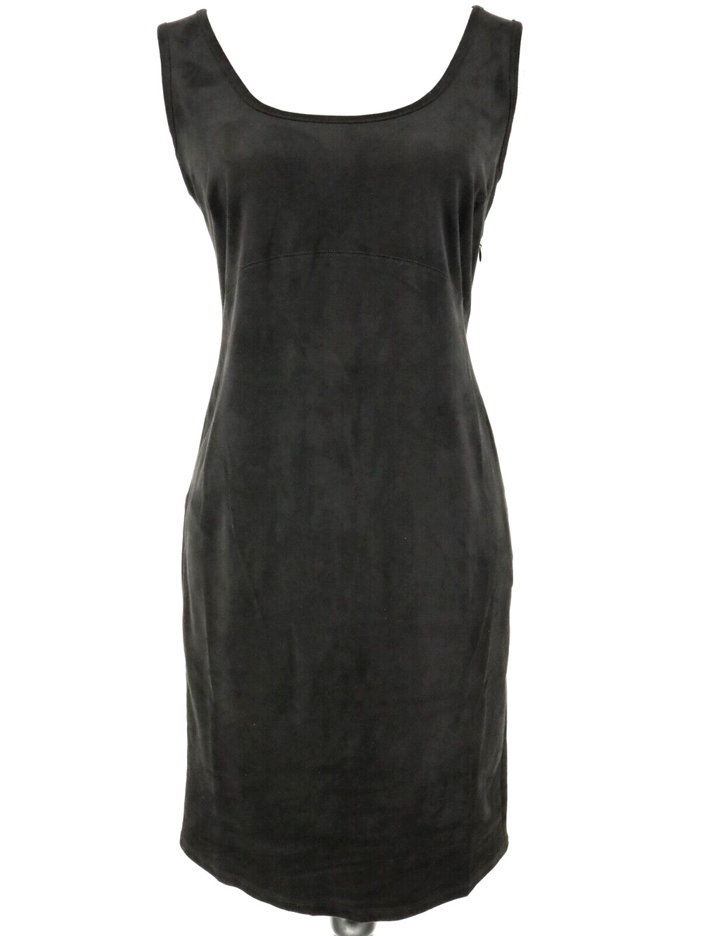 Philosophy Dress Womens 4 Black Sheath Faux Suede Microsuede Fitted Career